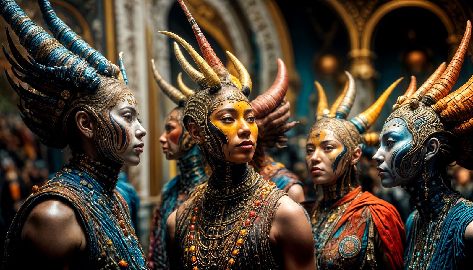 Ethereal Portraits of Alien Beings in Breathtaking Hyperreal...