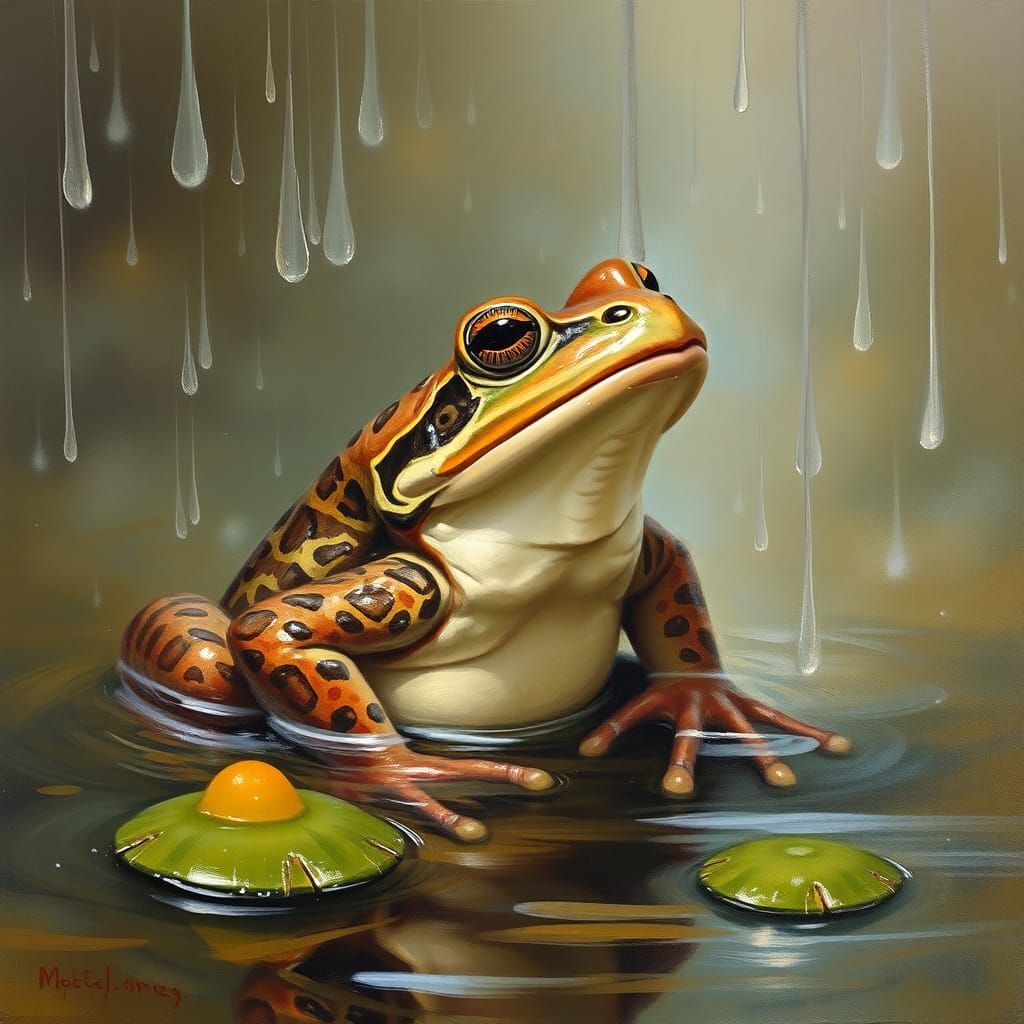 Toad Serenades Under Stormy Skies