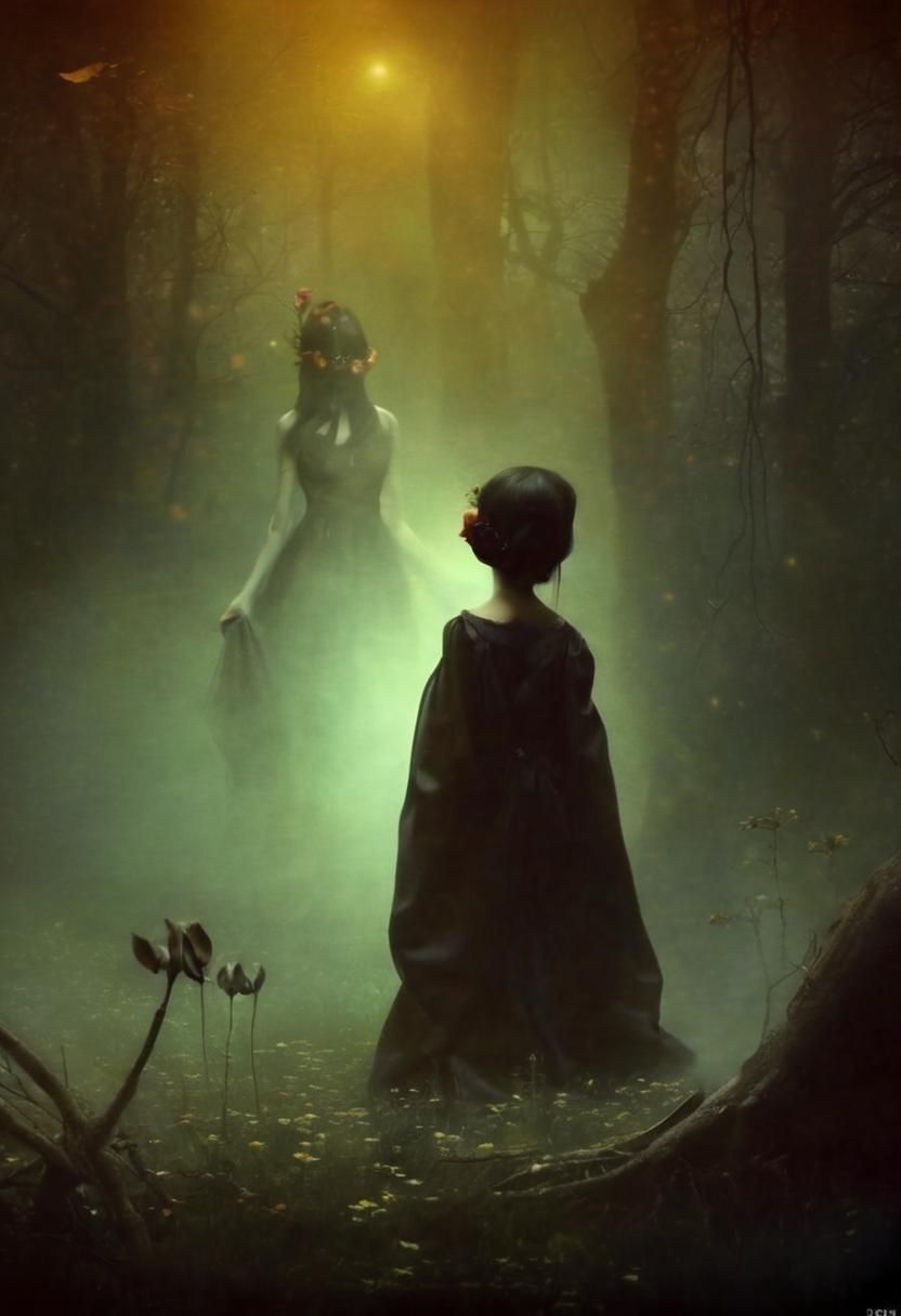 Ring around the Rosy Scene in a Macabre Dance