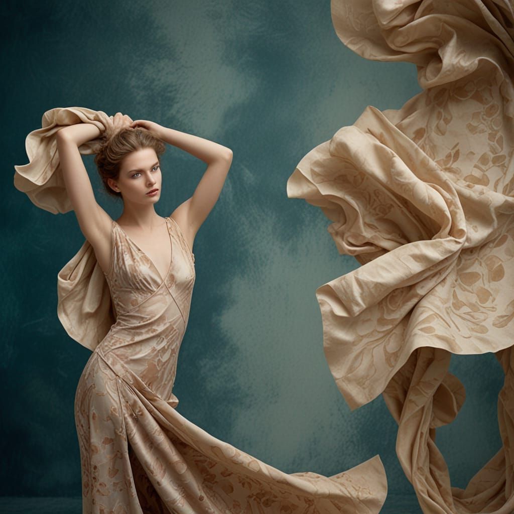 Fashion Portrait in Soft Focus, Inspired by Avedon's Style