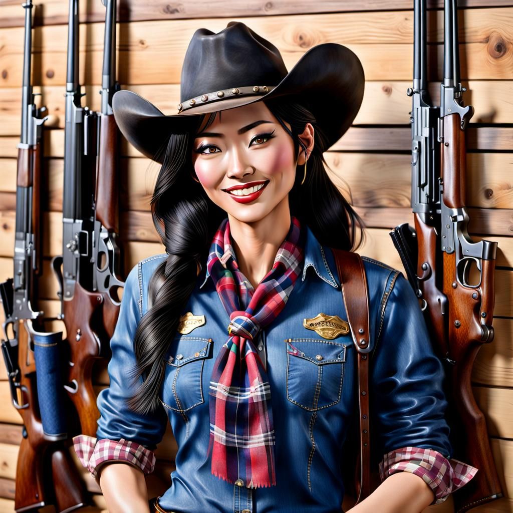 Japanese Cowgirl Assembles Firearms Collection in Western St...