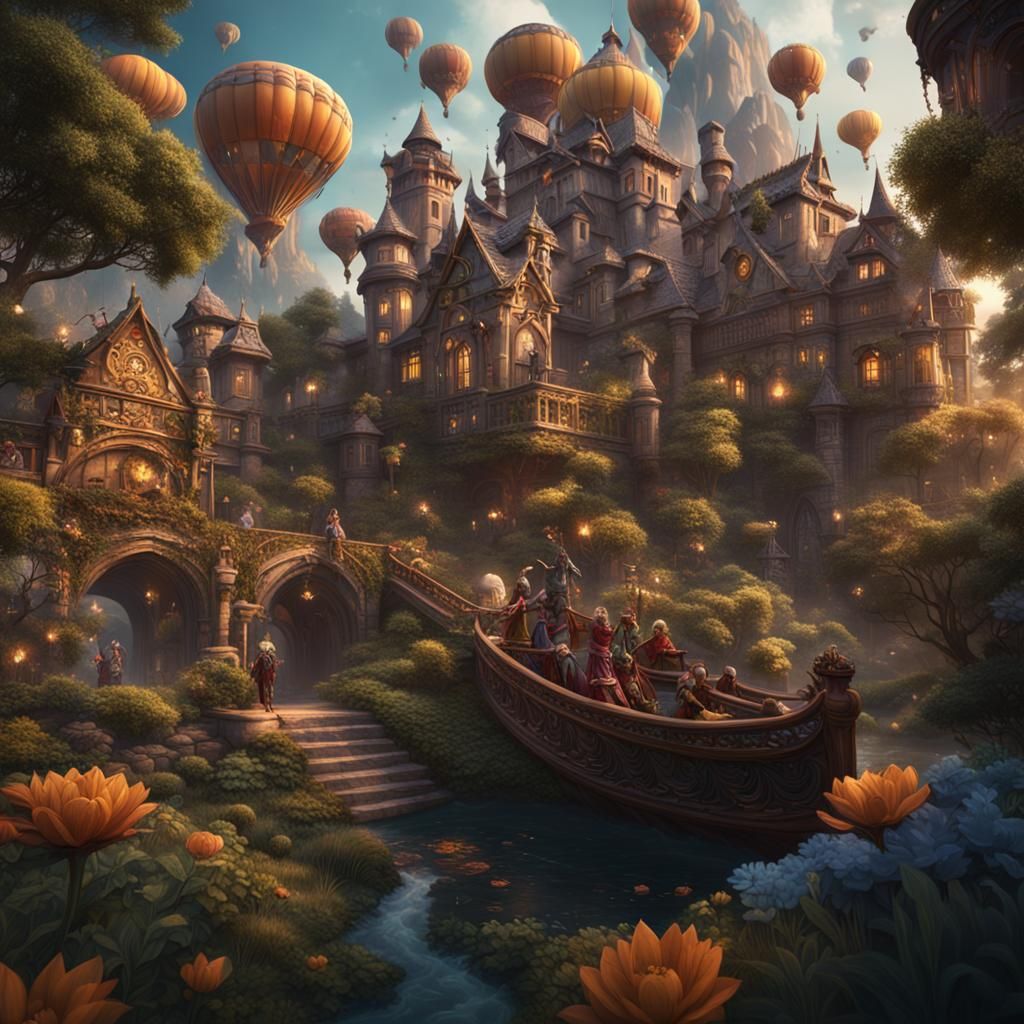 Enchanting Fantasy World Brings Joy in Deep, Dreamy Colors