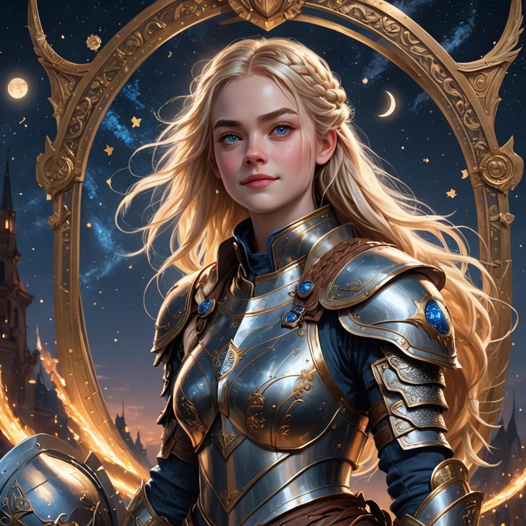 Ethereal Maiden in Full Plate Armor