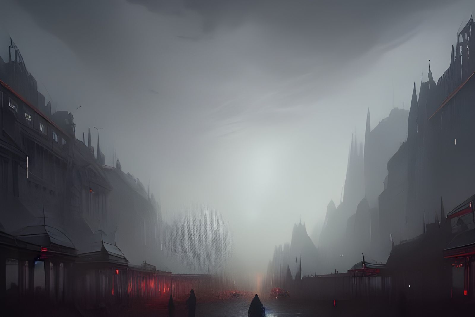 Surreal Dark Fantasy Masterpiece in Hyperdetailed Style