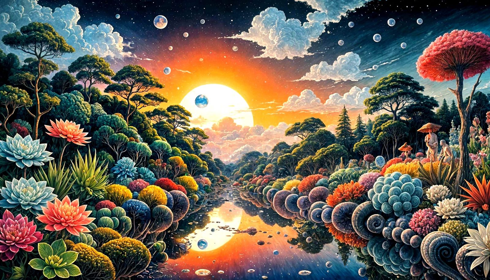 Hyperrealistic Embrace in Surrealist Monochrome Art