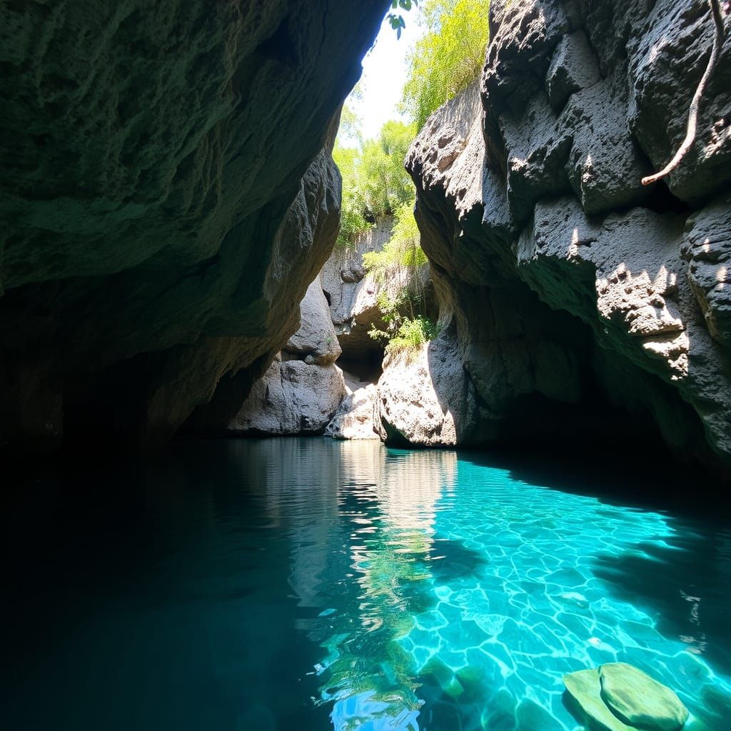 Crystal Clear Cenote: A Natural Underwater Cave