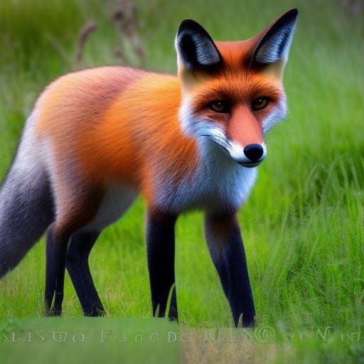 CGI Fox Portrait in Detailed Digital Art