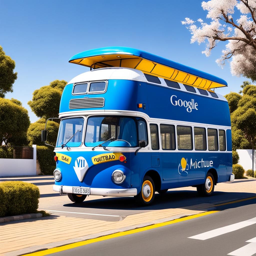 Surreal House on Wheels Cries in a Bus with Predominantly Wh...