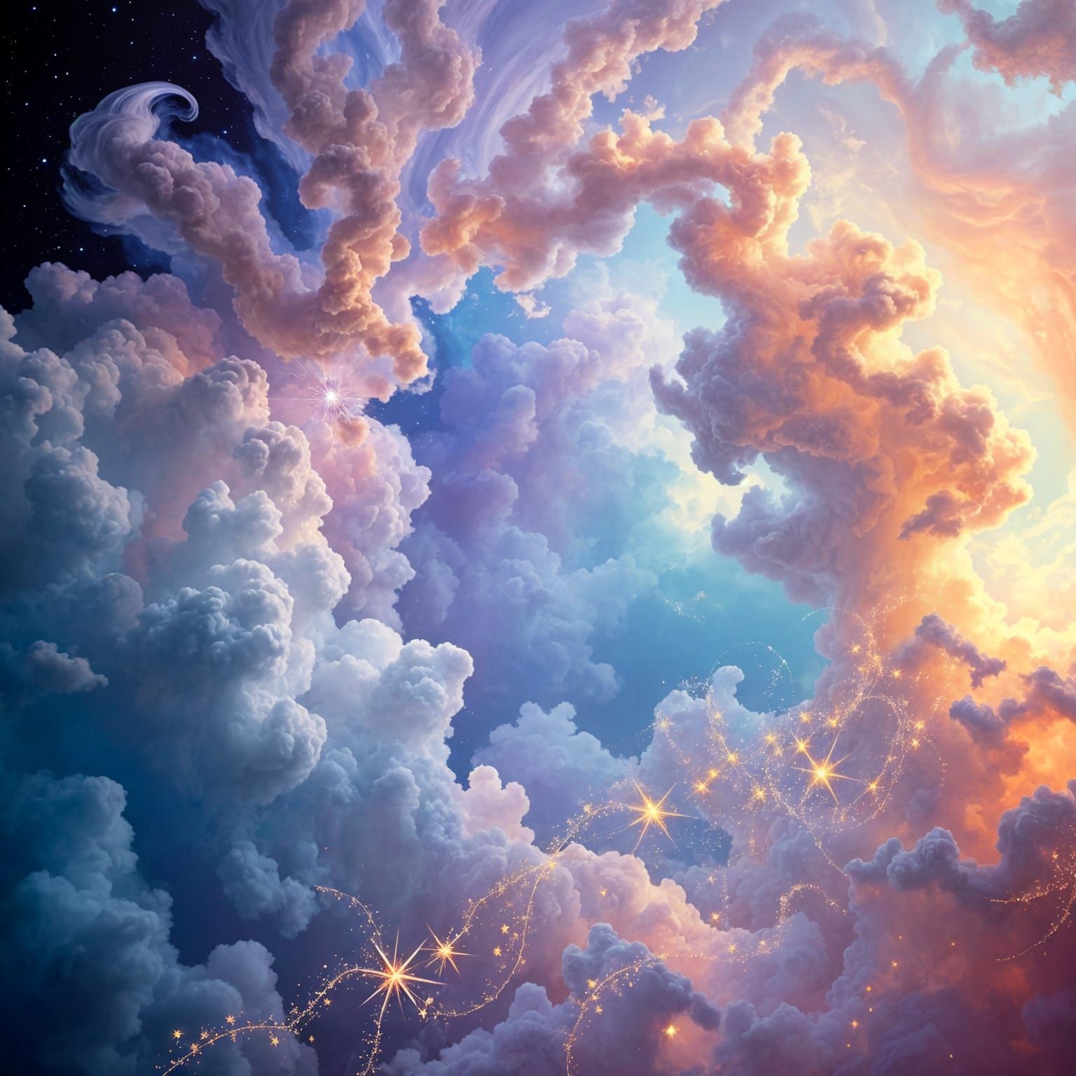 Whimsical Dreamscapes in Watercolor Style