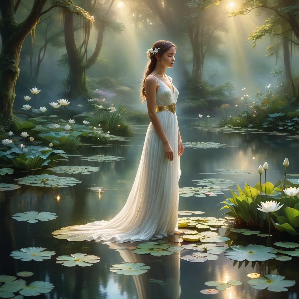 Ethereal Goddess of the Lush Forest