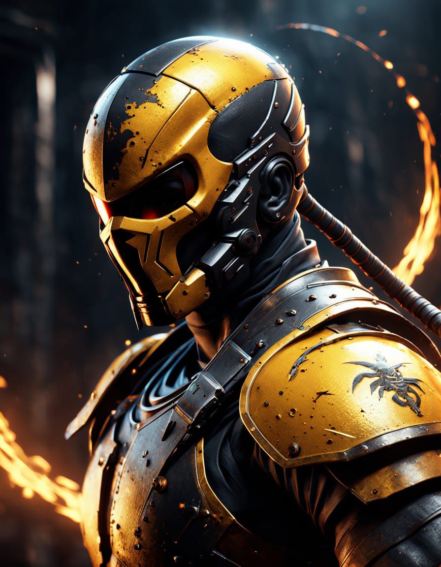 Scorpion Ninja Warrior in Unreal Engine Style