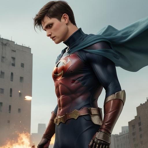 A Strong and Heroic Figure in Digital Art