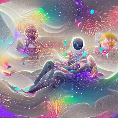 Cosmic Harmony in Vibrant Astral Colors