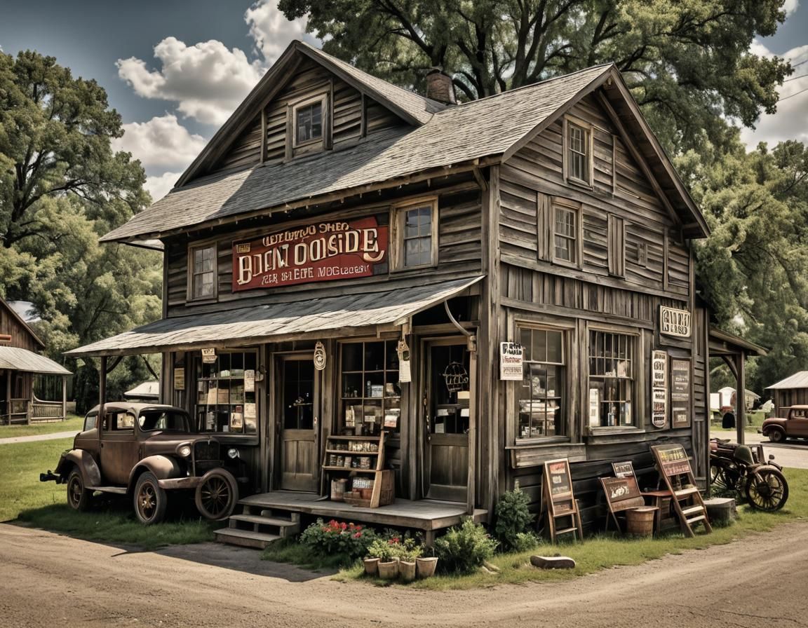 Vintage Country Store in Nostalgic HDR Style 🏪