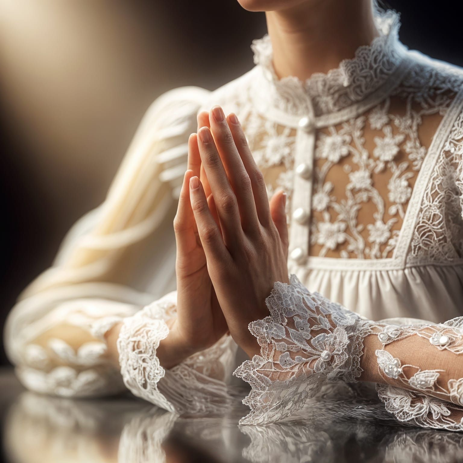 Serene Moment of Devotion