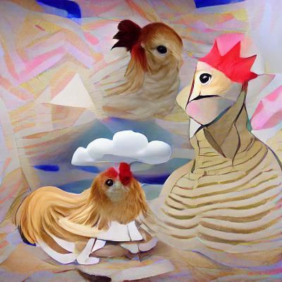Surrealist Chicken Anime