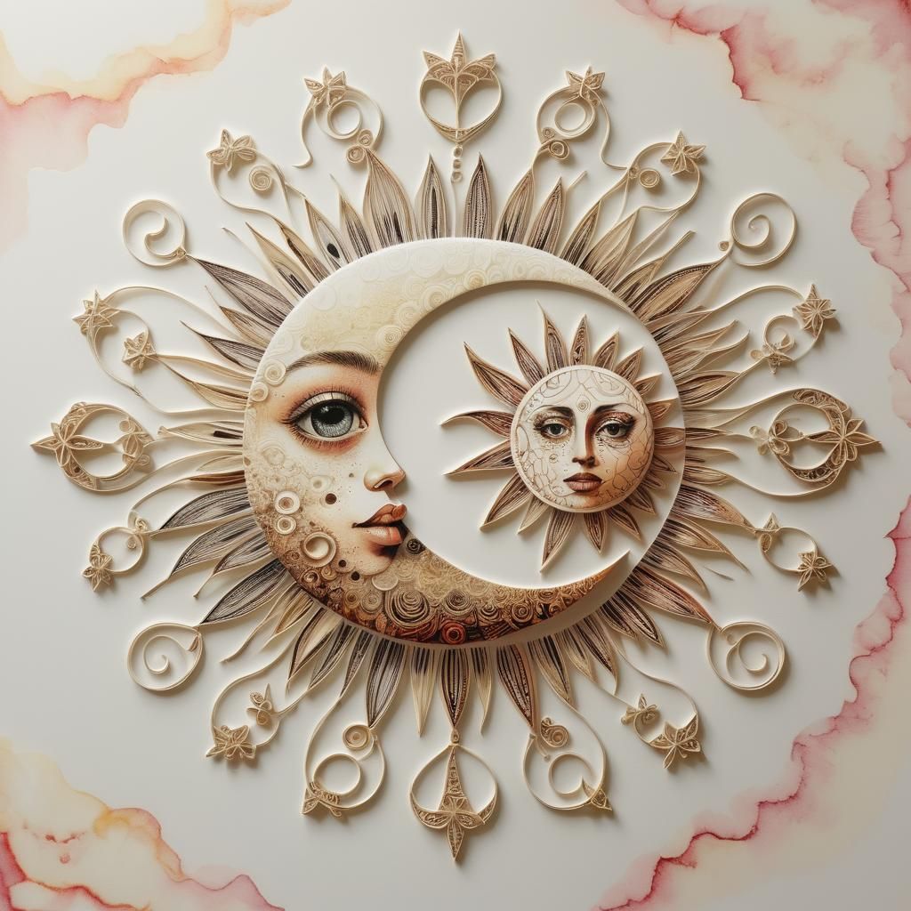 Vibrant Dreamscapes in Tie Dye Zentangle Style