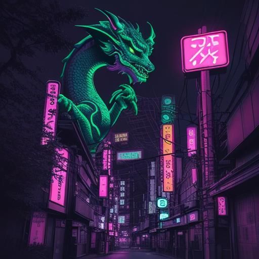 Ethereal Tokyo Nightscape