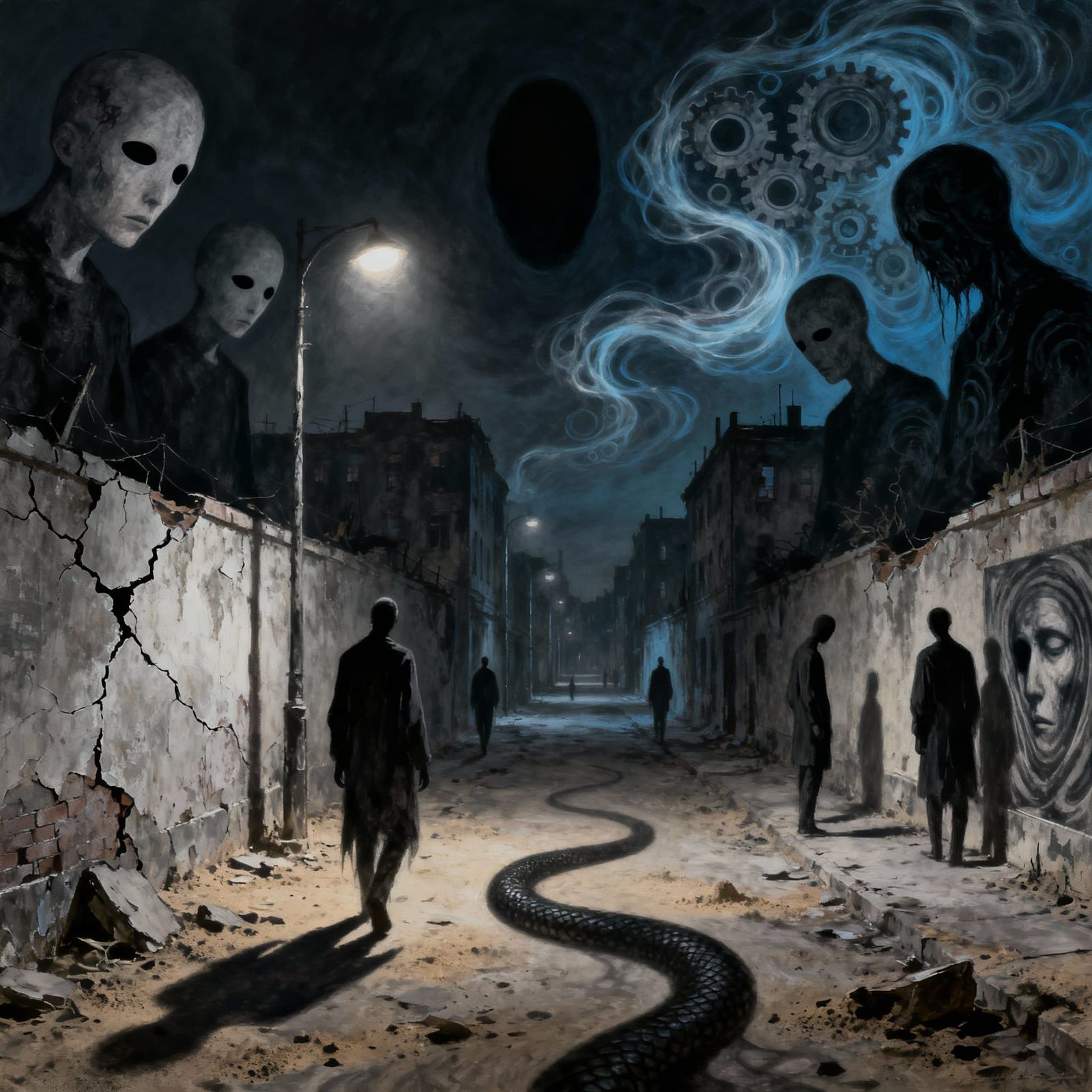 City of the Blind in Silent Void