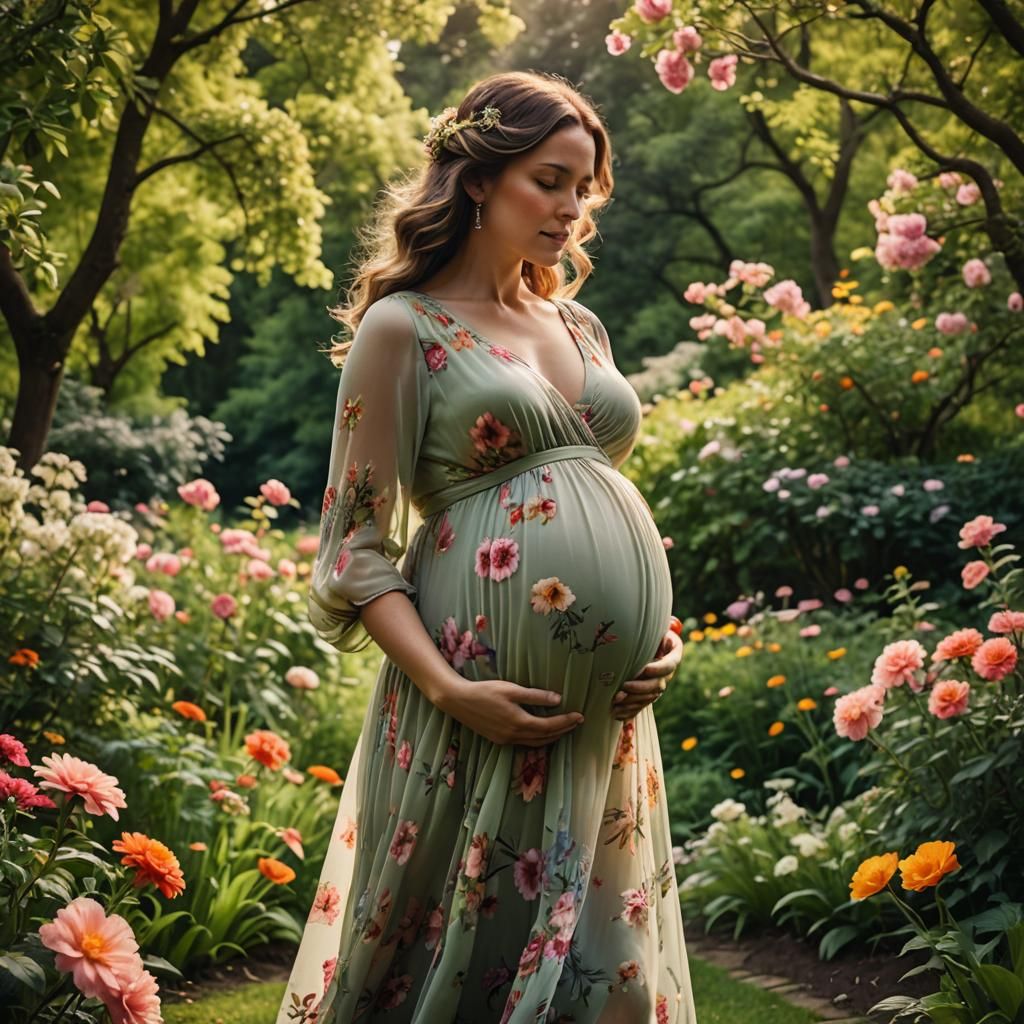 Ethereal Mother Nature in Cinematic Bloom