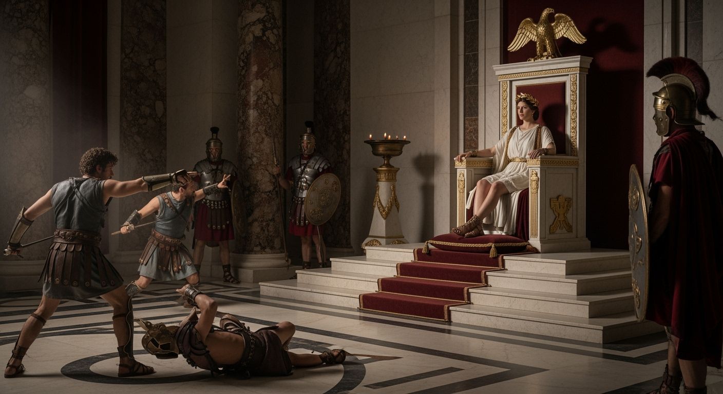 Empress Messalina in Ancient Rome Palace, Professional Photo...