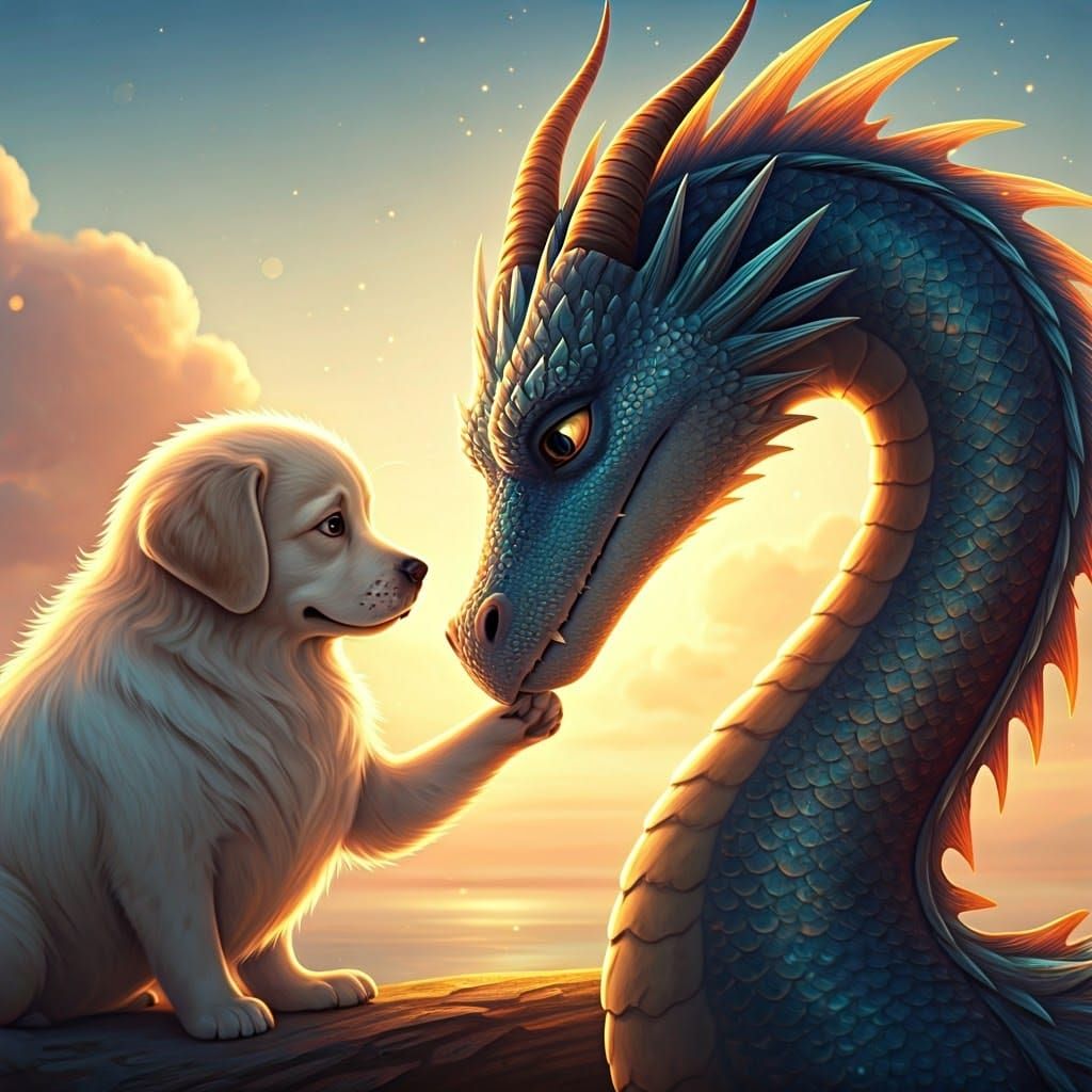 Boy and Dragon: A Pixar-Inspired Friendship