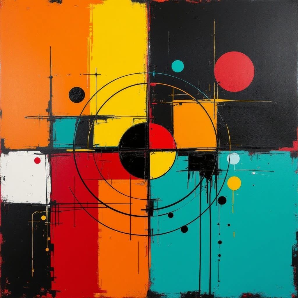 Vibrant Abstract Street Art Masterpiece