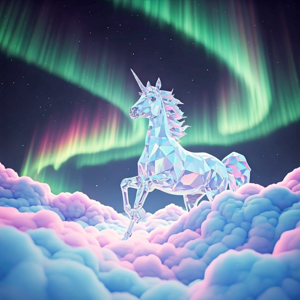 חד קרן ורוד עף בעננים הכל מתוק וחלומי אווירה מגניבה detailed matte painting, deep color, fantastical, intricate detail, ...