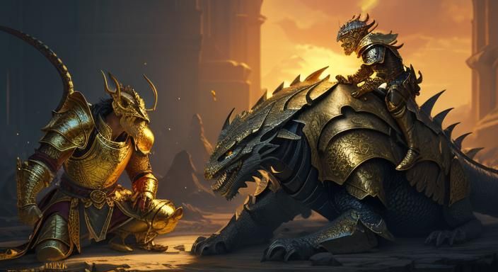 Dragon and a Knight
