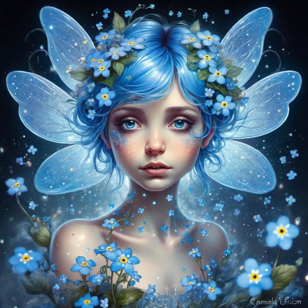 Forget-me-not fairy