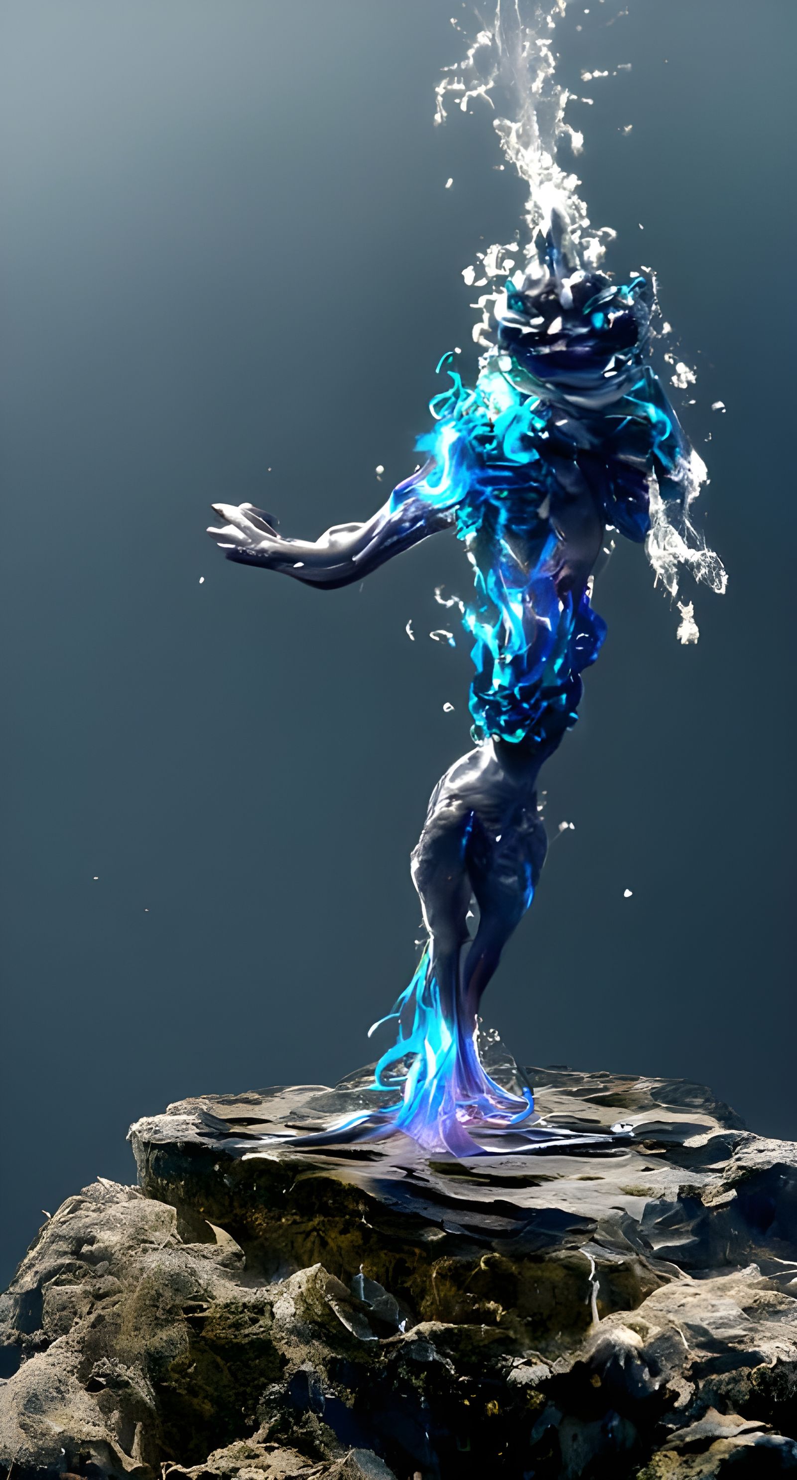 Ethereal Water Elemental in Oceanic Splendor