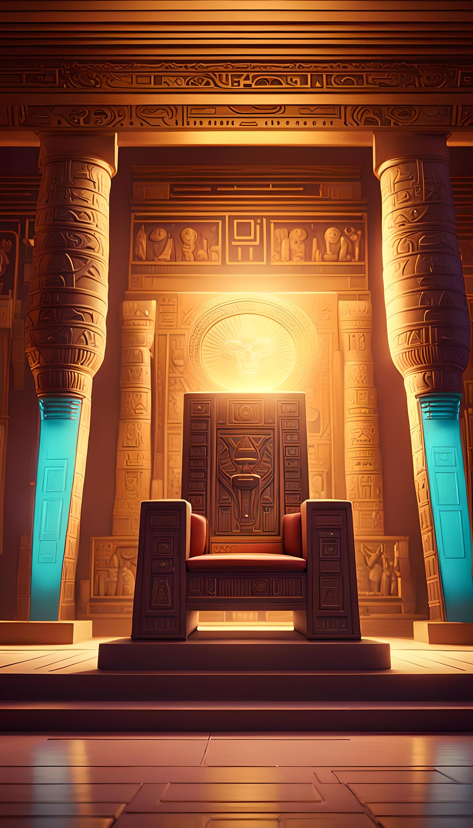 Ancient Egyptian throne room