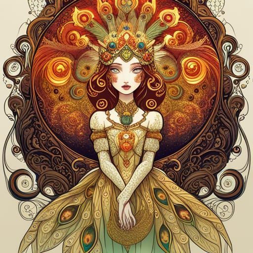 Steampunk Princess in Vibrant Luminous Colors