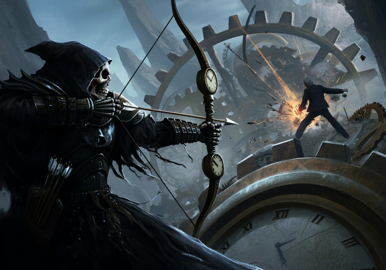 Armored Reaper Archers in Photorealistic Gear Landscape