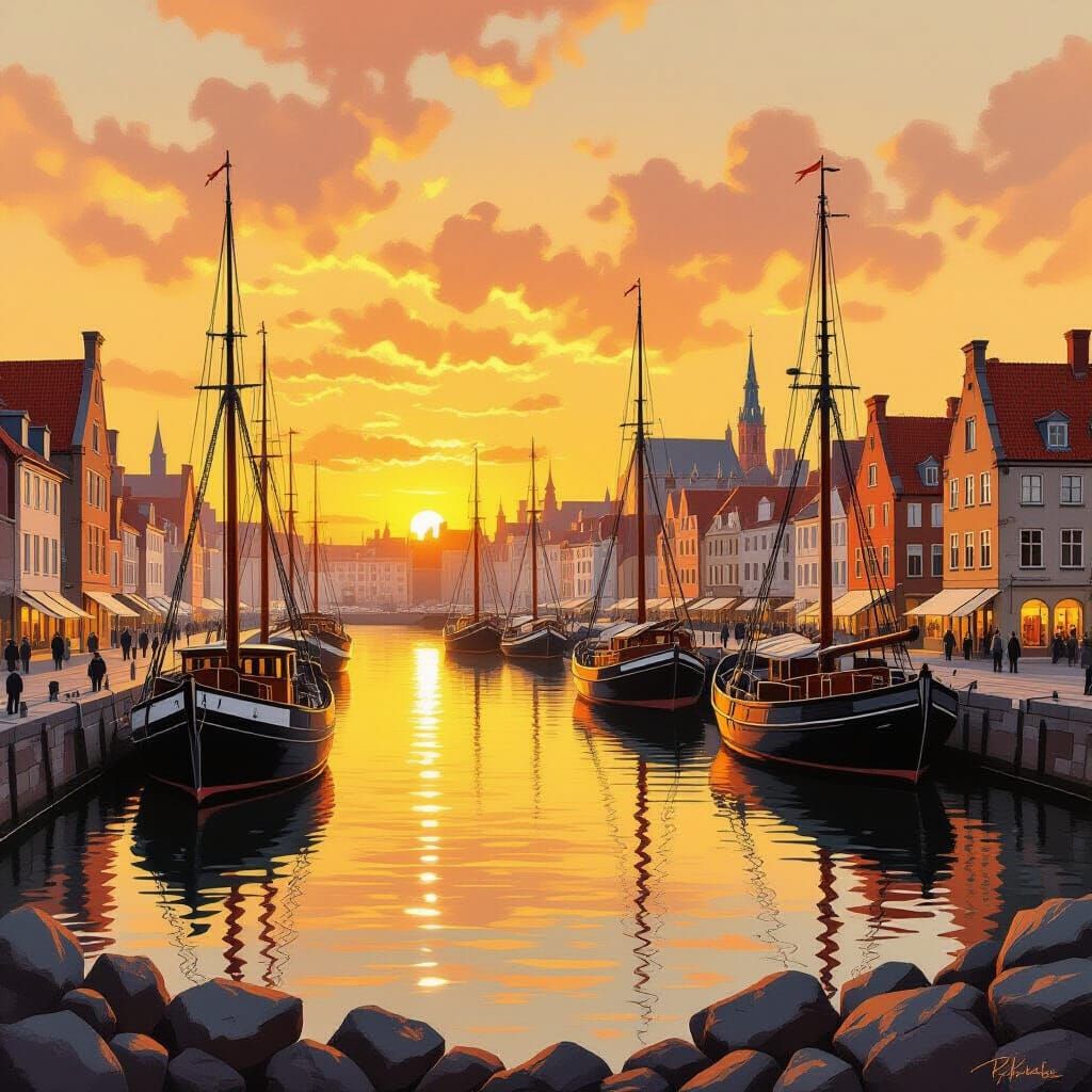 Renaissance Seaport at Golden Hour