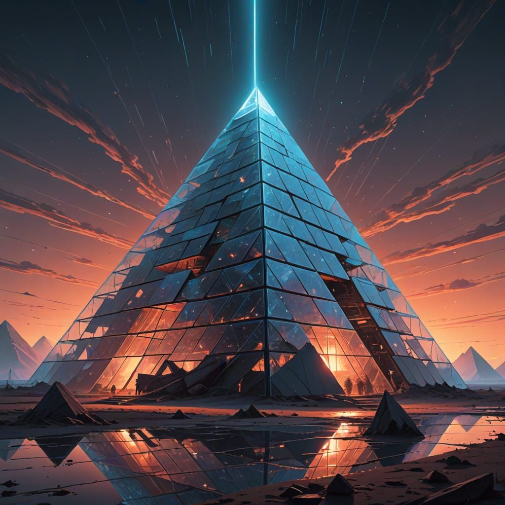 Intricate Pyramid of Interconnected Numbers