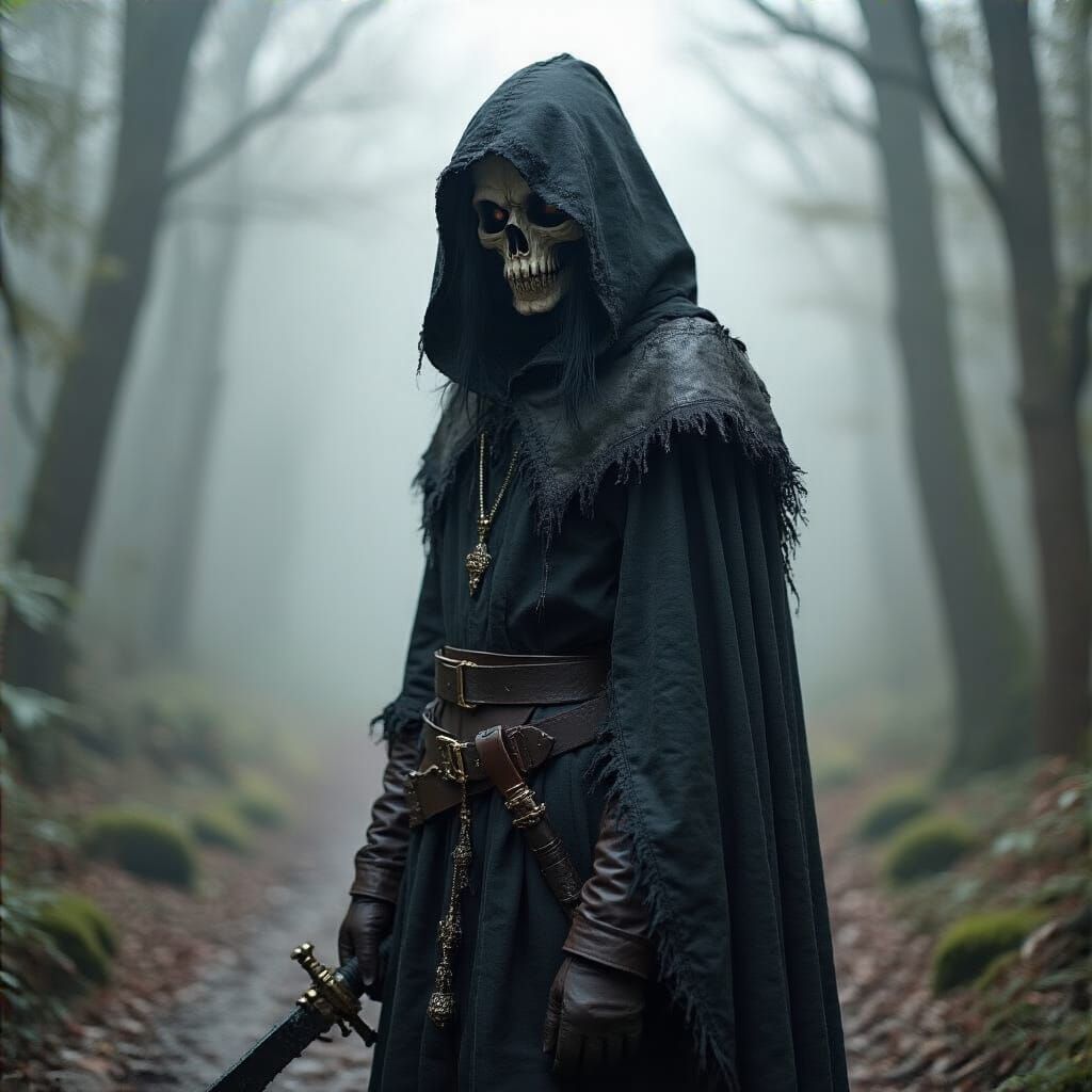 Grimdark Scene in Gothic Style