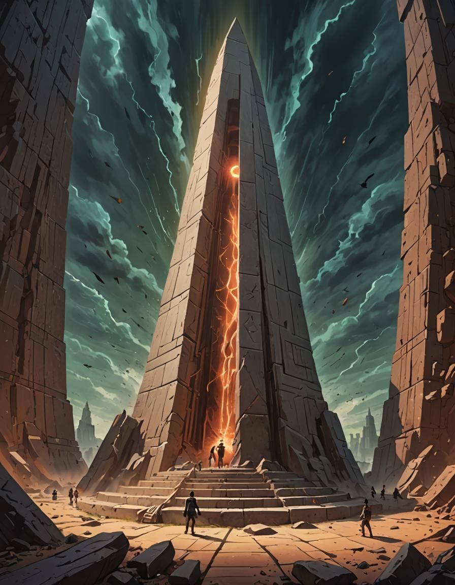 Apocalyptic Vortex Unveils Cosmic Obelisk in the Rooster Con...
