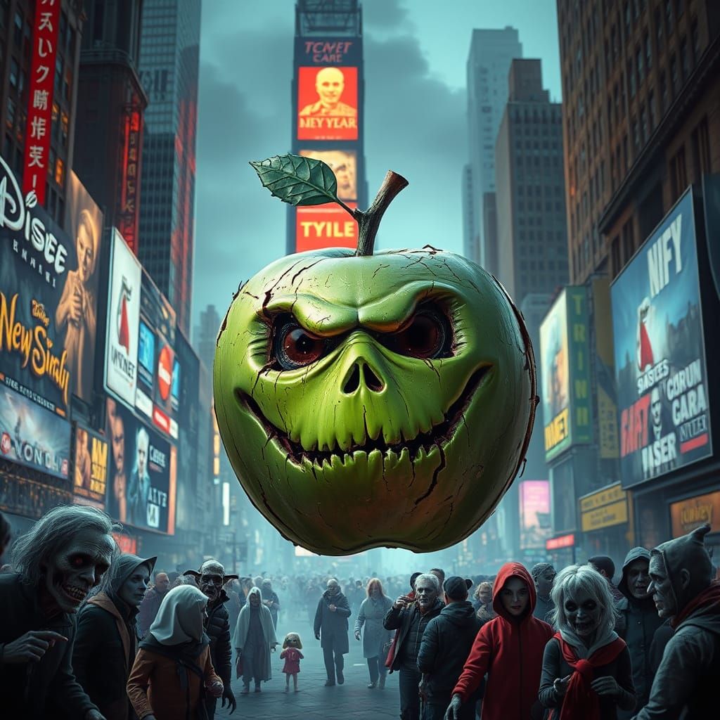 Spooky New Year's Eve Ball in Times Square