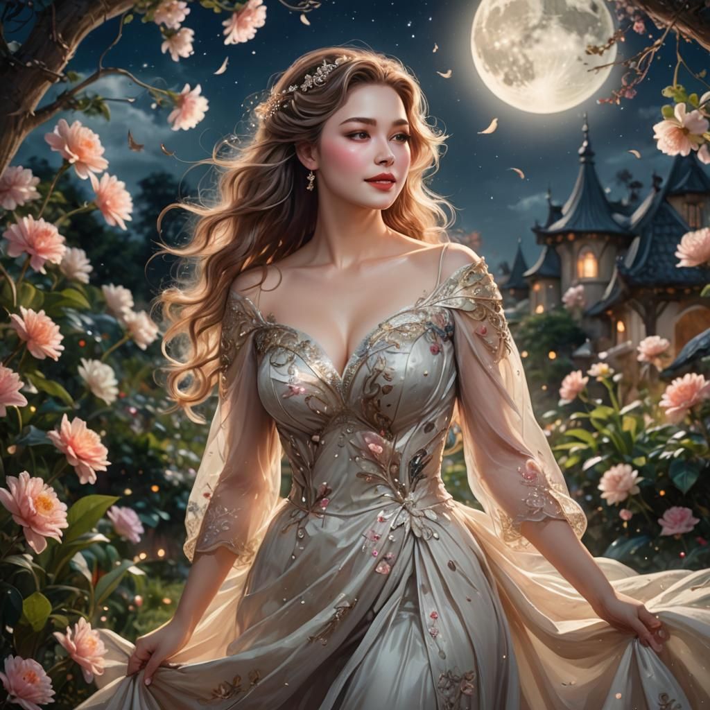 Stunning Goddess in Garden of Dreams