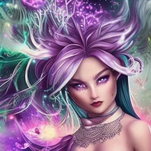 Ethereal Faerie Realm in Vibrant, Hyperdetailed Fantasy