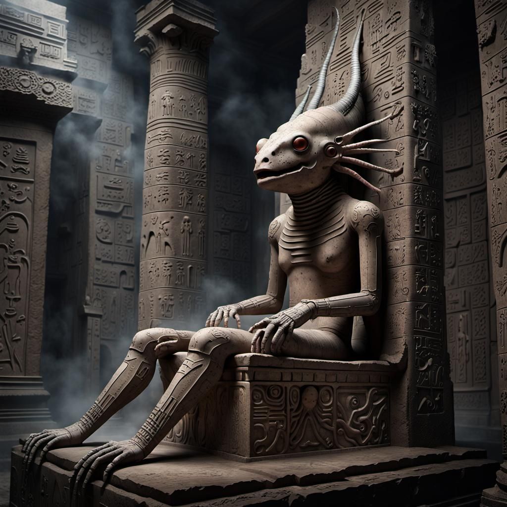 Ancient Apocalyptic Axolotl Throne