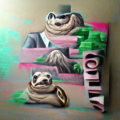 Luxurious Sloth Relaxing in Tropical Paradise