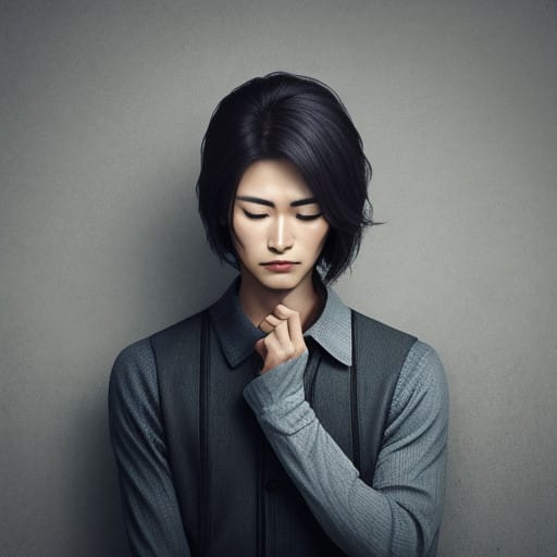 Captivating Portrait of Subtle Emotional Depth