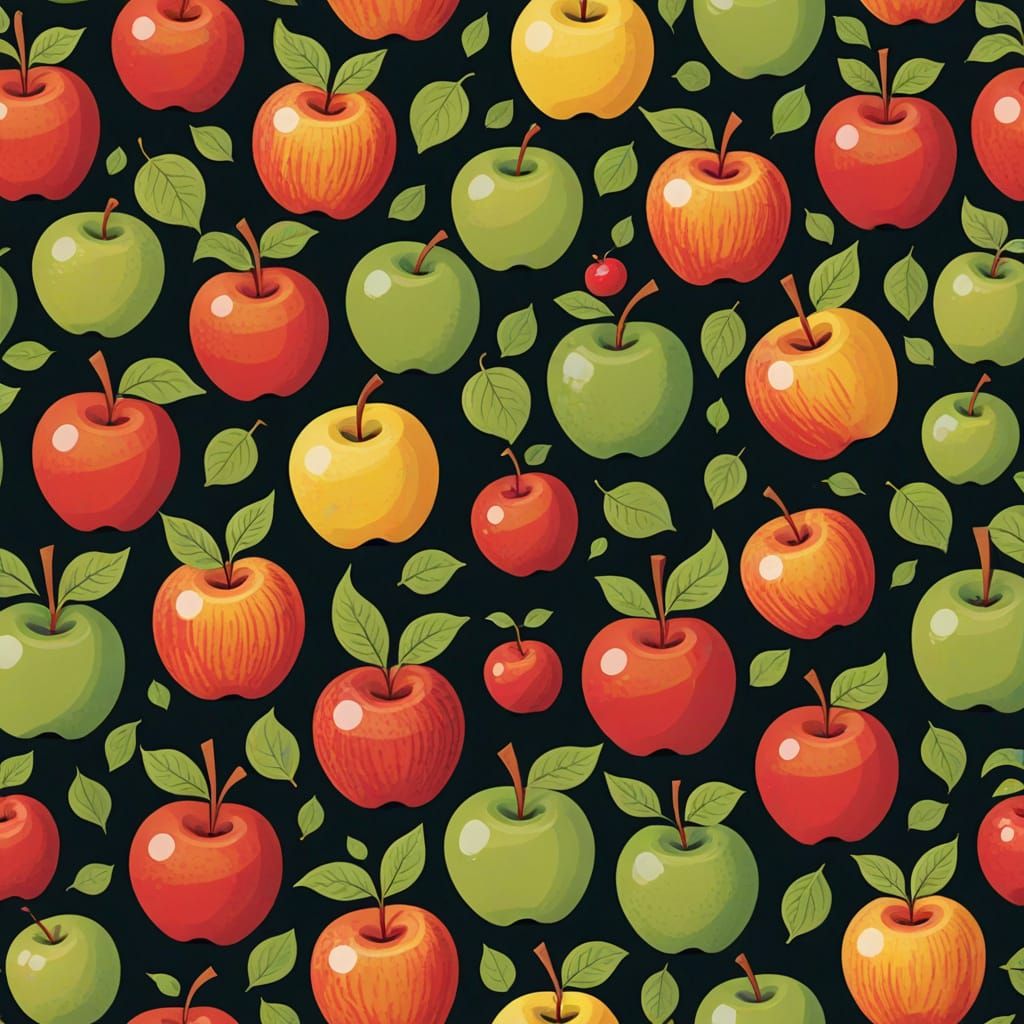 Vibrant World of Fantastical Apples
