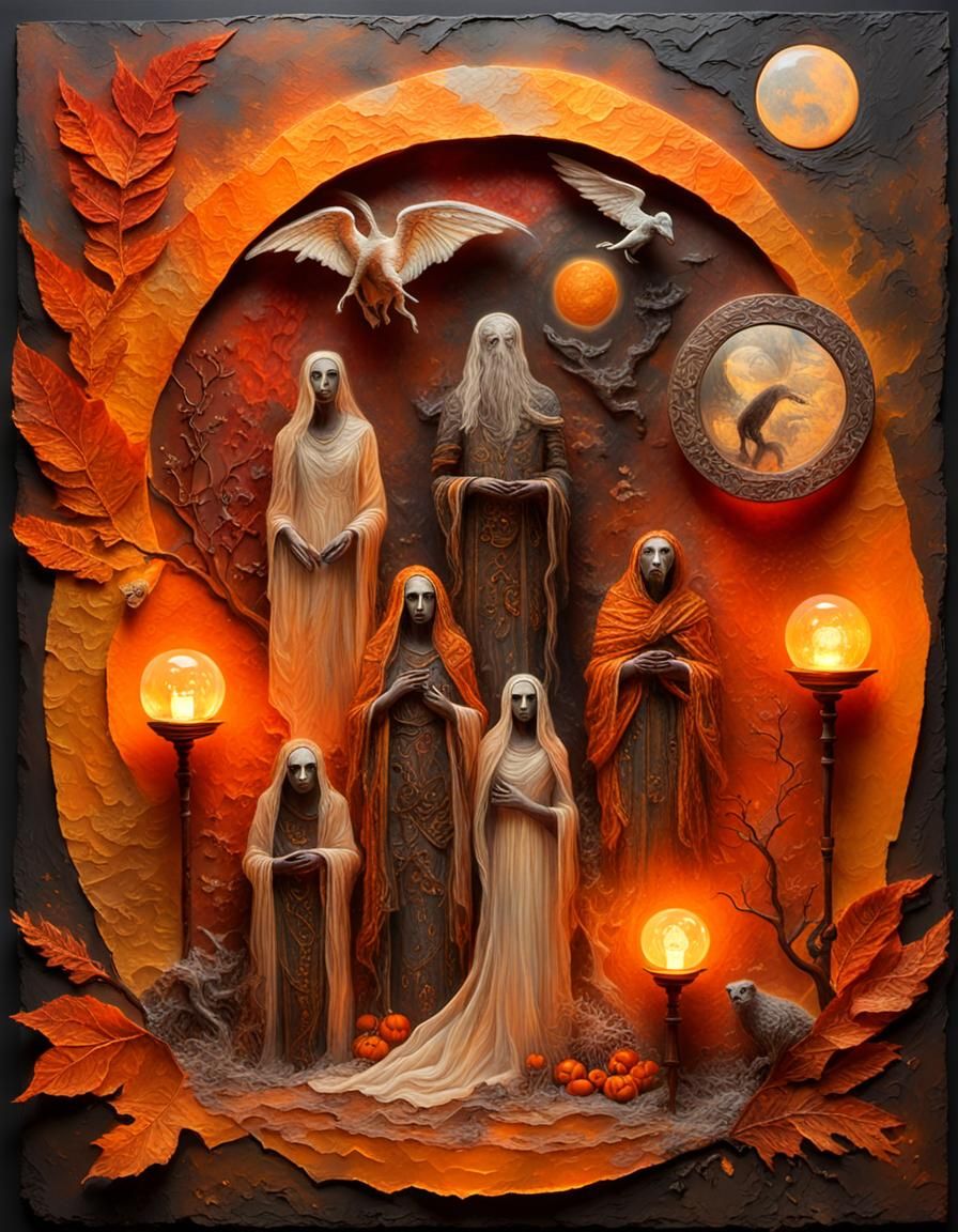 Surrealist Dreamscape with Mythical Creatures and Heroes