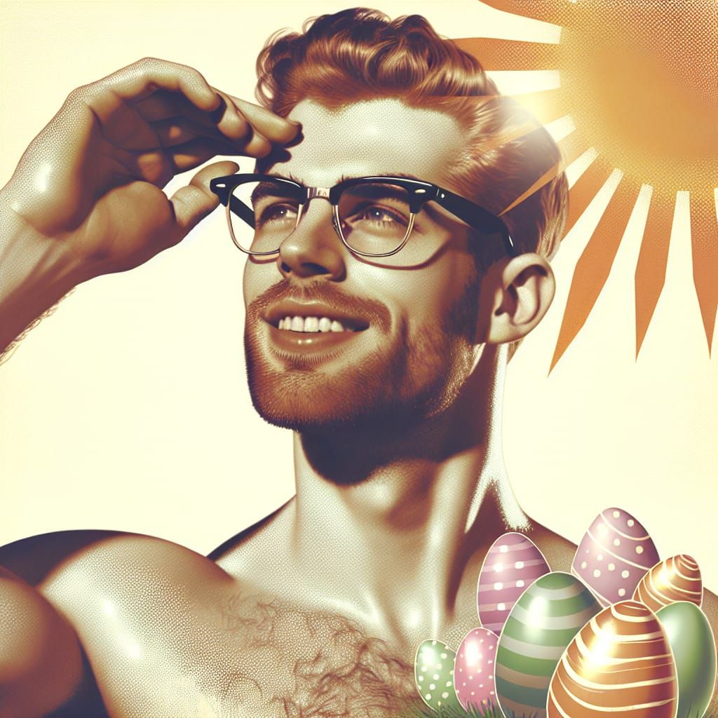 Retro 1950s Farmer in Trucker's Delight