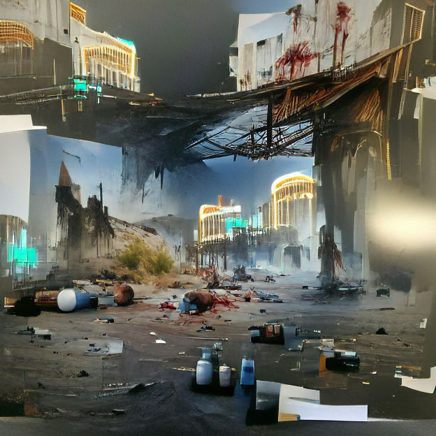 Neon Dreams in a Futuristic Las Vegas