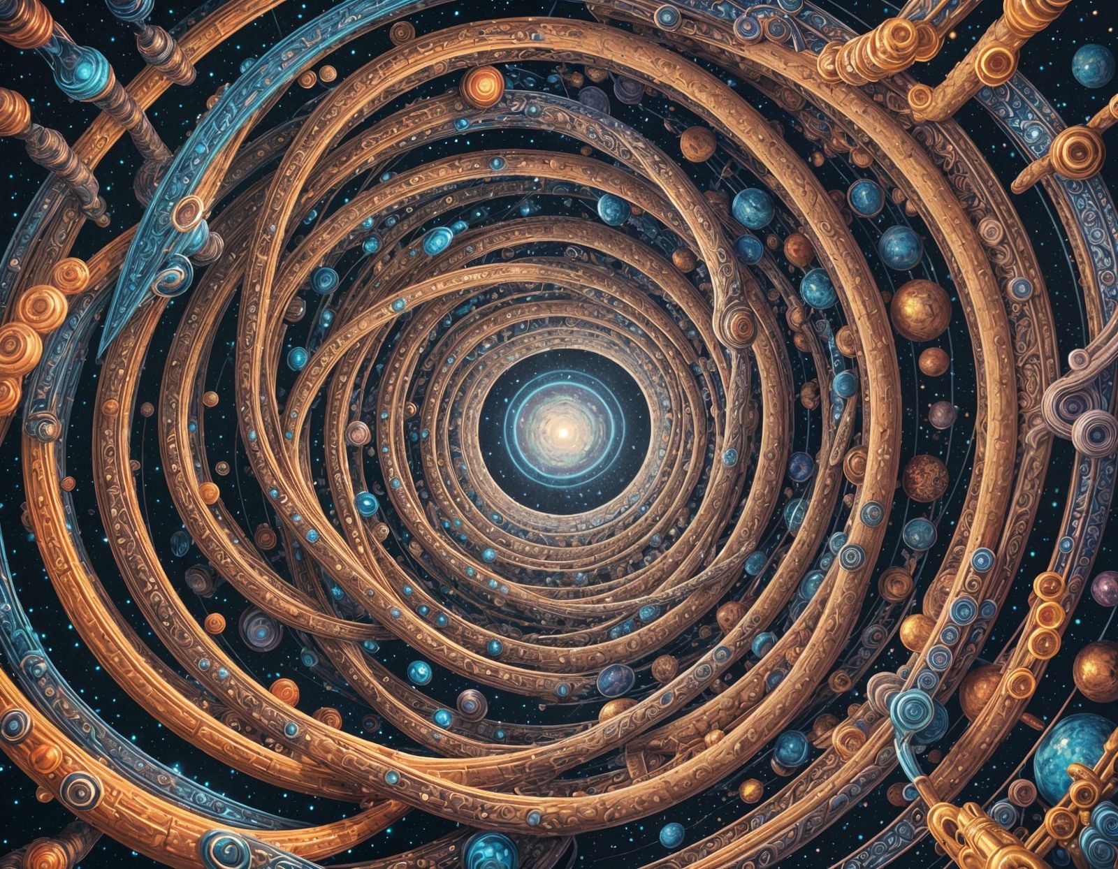 Illustration of a beautiful & vivid optical illusion depicti...