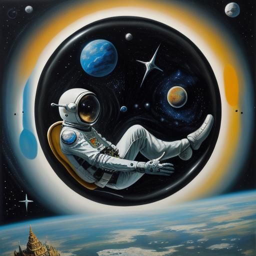 Infinite Cosmic Odyssey in Surrealistic Space